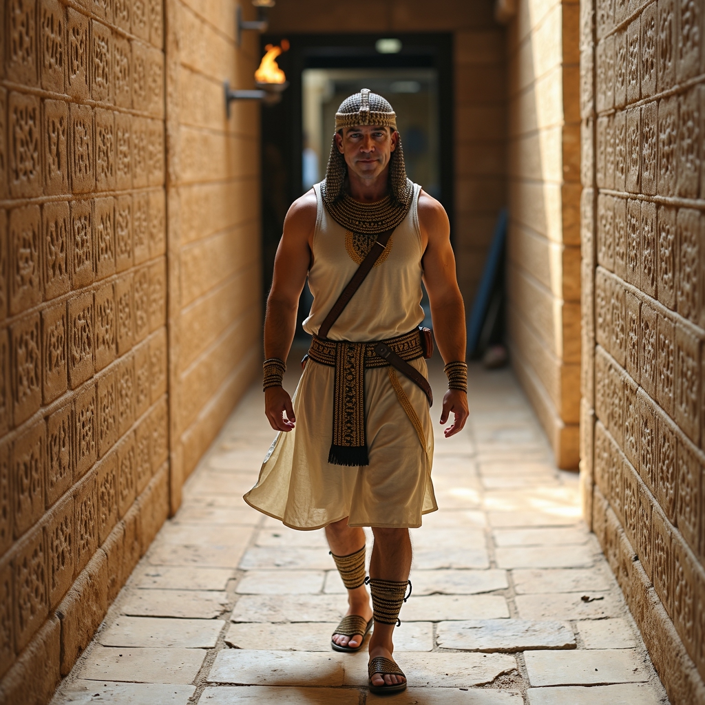 photograph of jon407 man walking through-FLUX TRAI